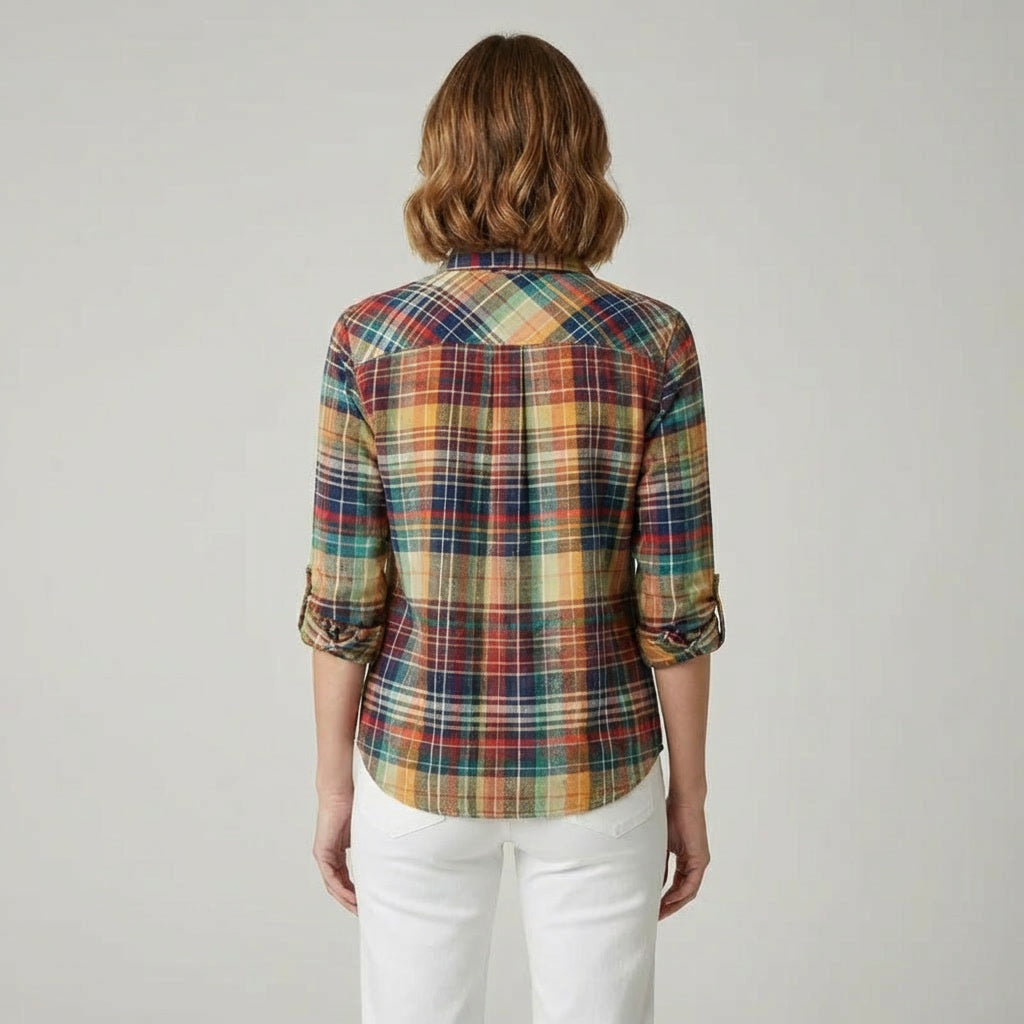 MECXY Geruite Blouse