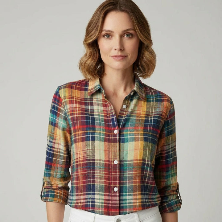 MECXY Geruite Blouse