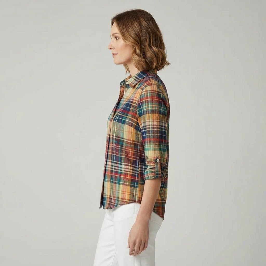 MECXY Geruite Blouse
